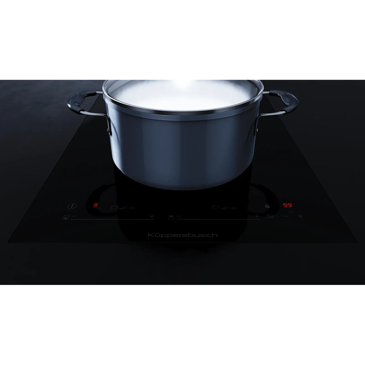 Kueppersbusch VarioLine-Kochfeld, 30 cm, 2 Induktionszonen, glideControl+, 3 Sonderfkt., Rahmenlos