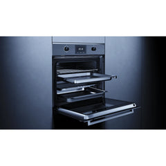Kueppersbusch steam oven, black, glass front, without design kit, rotary knob, 8+4 functions, 1 TAZ, external steam generator – Vorschau 5