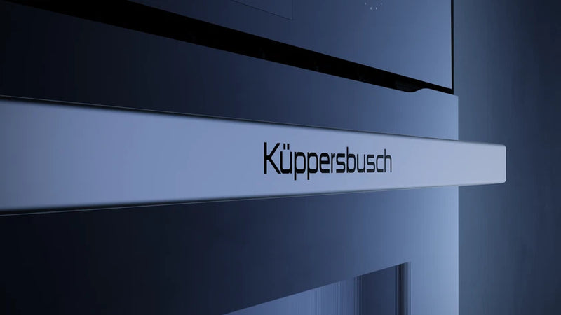 Kueppersbusch Dampf-BO, Schwarz, Glasblende, ohne Designkit, Drehknebel, 8+4 Fkt., 1 TAZ, ext. Dampferzeuger