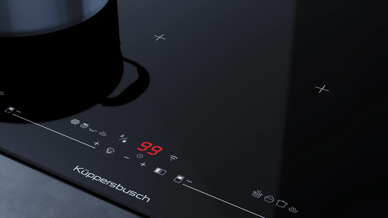 Kueppersbusch Kochfeld, 80 cm, 6 Induktionzonen, 3 Flexzonen, glideControl+, 10 Sonderfkt. inkl. Reiskoch-Fkt., Rahmenlos, K-Connect