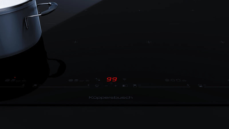 Kueppersbusch Kochfeld, 80 cm, 6 Induktionzonen, 3 Flexzonen, glideControl+, 10 Sonderfkt. inkl. Reiskoch-Fkt., Rahmenlos, K-Connect