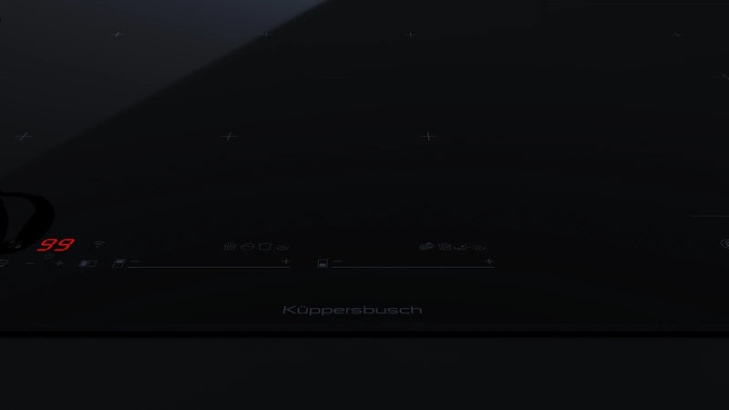 Kueppersbusch Kochfeld, 90 cm, 6 Induktionzonen, 3 Flexzonen, glideControl+, 10 Sonderfkt. inkl. Reiskoch-Fkt., Rahmenlos, K-Connect