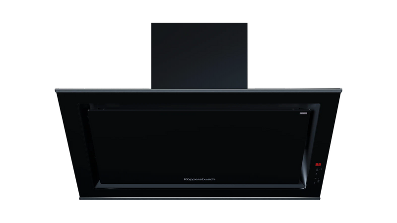 Kueppersbusch Dunsthaube, Kopffreiheit, 90cm, Schwarz, Touchcontrol, EEK A+++, 920m3/h, FreshAir, Randabsaugung, LED, K-Connect