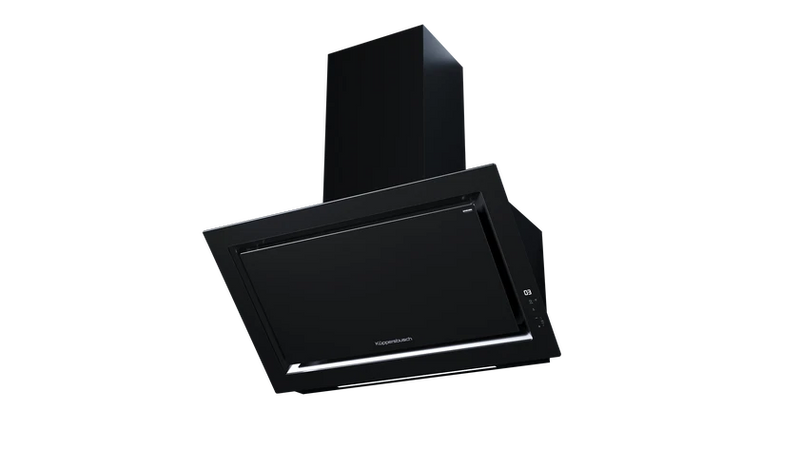 Kueppersbusch Dunsthaube, Kopffreiheit, 90cm, Schwarz, Touchcontrol, EEK A+++, 920m3/h, FreshAir, Randabsaugung, LED, K-Connect
