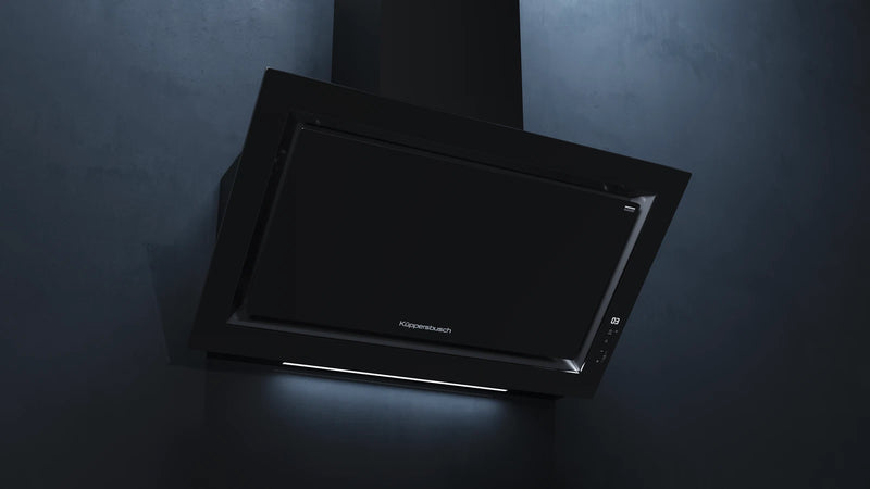 Kueppersbusch Dunsthaube, Kopffreiheit, 90cm, Schwarz, Touchcontrol, EEK A+++, 920m3/h, FreshAir, Randabsaugung, LED, K-Connect