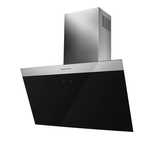 Kueppersbusch Dunsthaube, Kopffreiheit, 80cm, Schwarz, Touchcontrol, EEK A+, 770m3/h, Randabsaugung, LED
