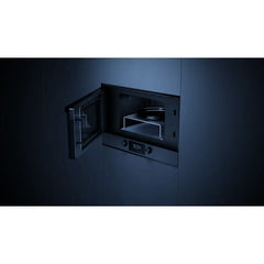 Kueppersbusch Mikrowelle m. Grill, 38er Nische, MattBlack, Grifflos, Drehknebel, 3 Fkt., Linksanschlag – Vorschau 3