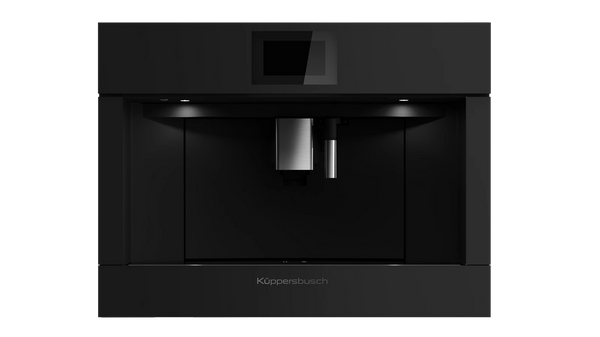 Kueppersbusch Compact-Kaffeevollautomat, MattBlack, ohne Designkit, Glasblende, TFT Touch Display, Milch-Fkt., Wassertank