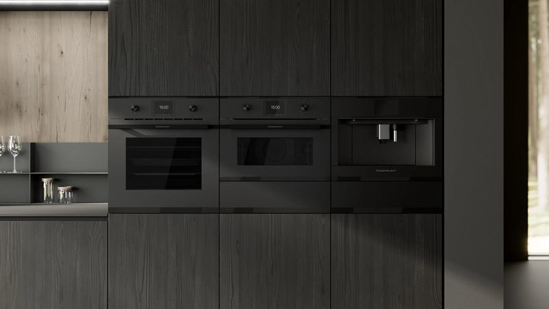 Kueppersbusch Compact-Kaffeevollautomat, MattBlack, ohne Designkit, Glasblende, TFT Touch Display, Milch-Fkt., Wassertank