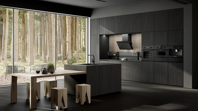 Kueppersbusch Compact-Kaffeevollautomat, MattBlack, ohne Designkit, Glasblende, TFT Touch Display, Milch-Fkt., Wassertank