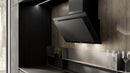 Kueppersbusch Dunsthaube, Kopffreiheit, 80cm, MattBlack, Touchcontrol, EEK A+, 726m3/h, FreshAir, Randabsaugung, LED