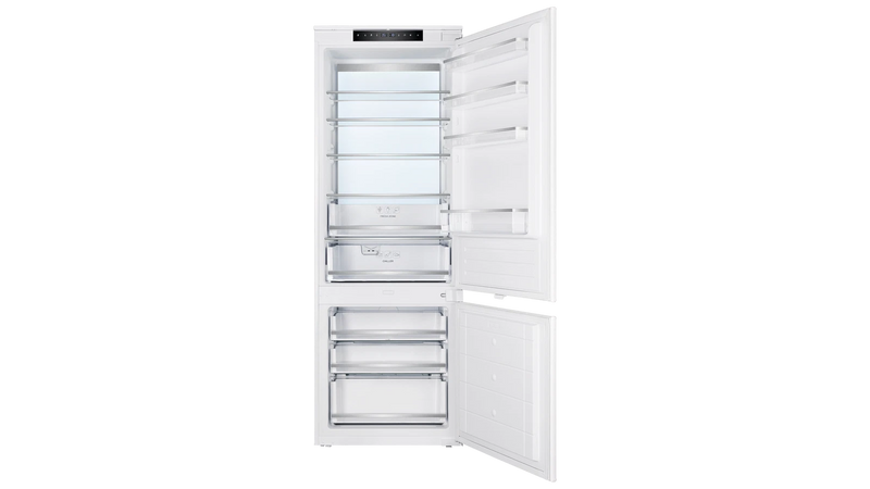 Kueppersbusch Einbau-Kühl-Gefrierkombi, 193cm/70cm Nische, NoFrost, LED-Rückwand, Elektr. Steuerung, chillerZone, EEK E, 257+84 Liter, Festtürtechnik