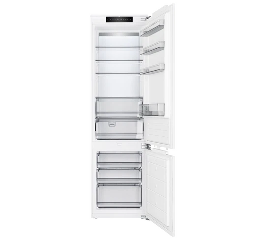Kueppersbusch Einbau-Kühl-Gefrierkombi, 193cm/70cm Nische, NoFrost, LED-Rückwand, Elektr. Steuerung, chillerZone, EEK E, 257+84 Liter, Schlepptürtechnik