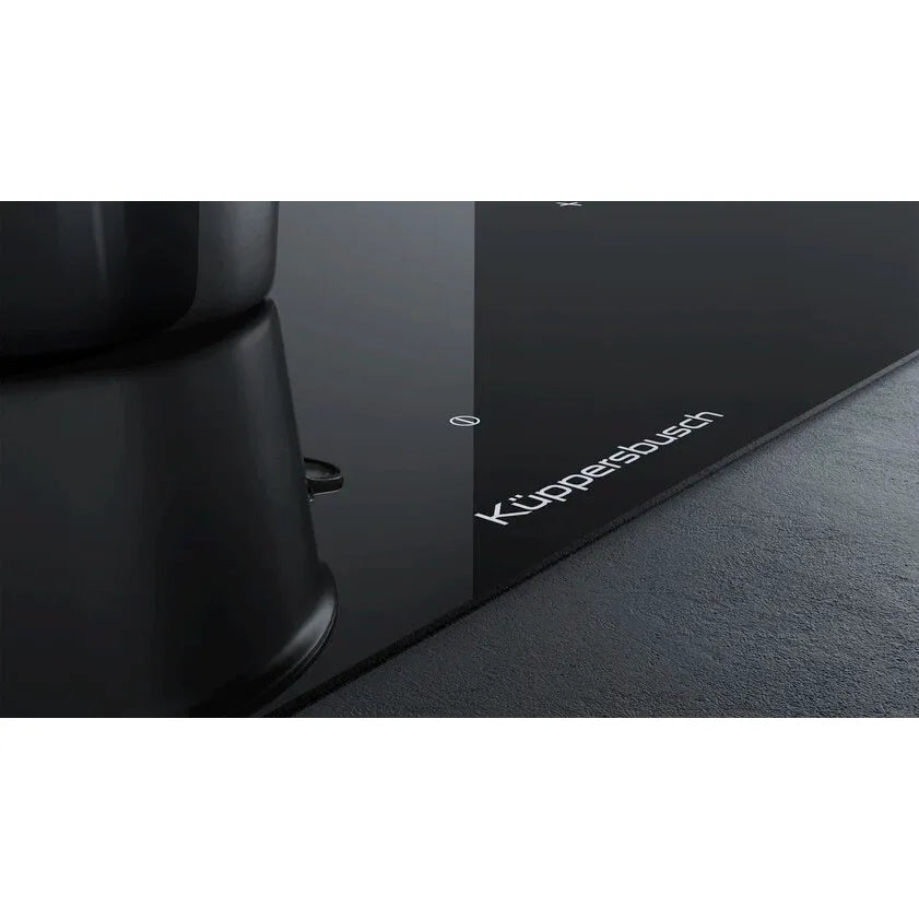 Kueppersbusch cooktop, 80 cm, Miradur, 6 induction zones, 3 flex zones, glideControl, 11 power levels, 3 special functions, frameless