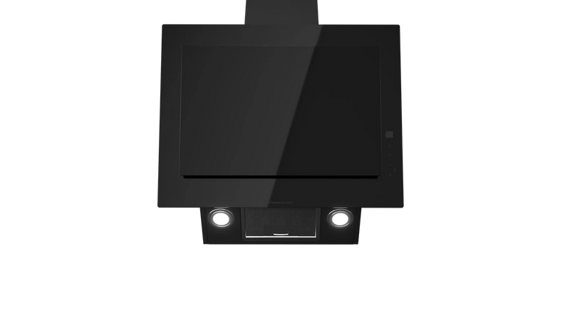Kueppersbusch Dunsthaube, Kopffreiheit, 60cm, Schwarz, Touchcontrol, EEK A+, int. 698m3/h, Randabsaugung, LED