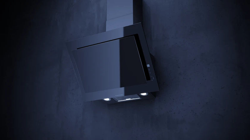 Kueppersbusch Dunsthaube, Kopffreiheit, 60cm, Schwarz, Touchcontrol, EEK A+, int. 698m3/h, Randabsaugung, LED