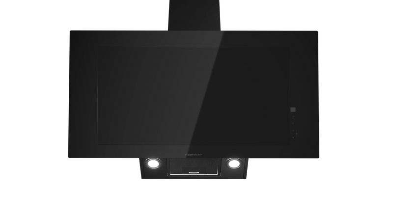 Kueppersbusch Dunsthaube, Kopffreiheit, 90cm, Schwarz, Touchcontrol, EEK A+, int. 698m3/h, Randabsaugung, LED