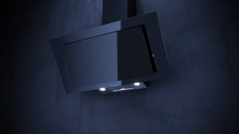 Kueppersbusch Dunsthaube, Kopffreiheit, 90cm, Schwarz, Touchcontrol, EEK A+, int. 698m3/h, Randabsaugung, LED