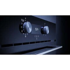 Kueppersbusch Pyrolyse-BO, Schwarz, Glasblende, Designkit Edelstahl, Drehknebel, 8 Fkt., 1 TAZ, 340°C Pizzafunktion – Vorschau 3