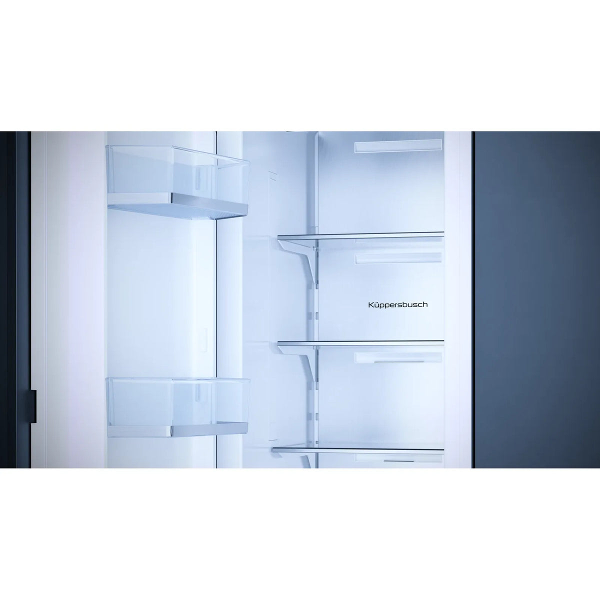 Kueppersbusch American Design Freezer, 213 cm Niche, Ice Maker, NoFrost, 245 Liters, Energy Efficiency Class E, 245 Liters, Fixed Door Technology