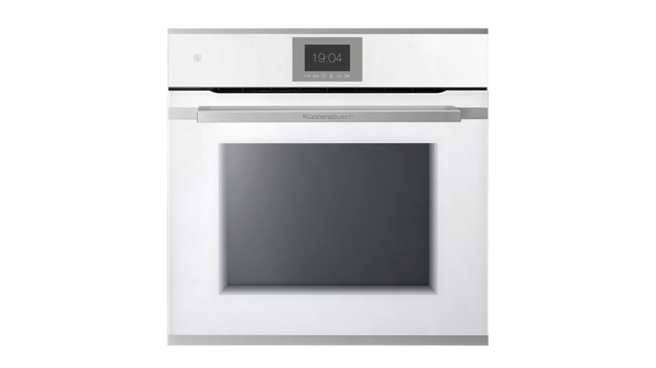 Kueppersbusch Pyrolyse-BO, Weiß, Glasblende, ohne Designkit, TFT-Display, Touchcontrol, 14+8 Fkt., 1 TAZ