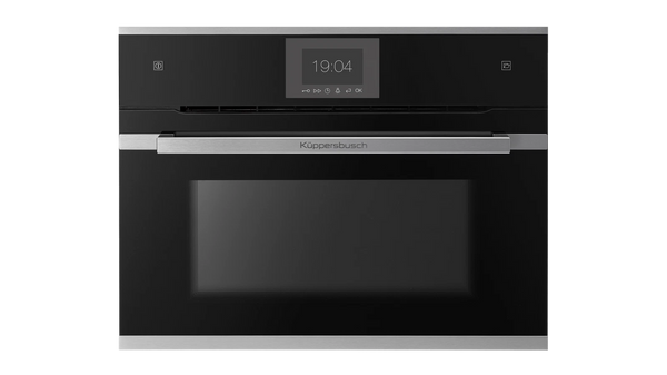 Kueppersbusch Compact-Dampf-BO, Schwarz, Glasblende, ohne Designkit, TFT-Display, Touchcontrol, 20+17 Fkt.