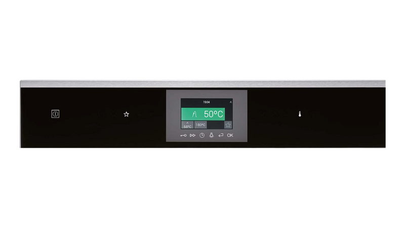 Kueppersbusch Compact-Dampf-BO, Schwarz, Glasblende, ohne Designkit, TFT-Display, Touchcontrol, 20+17 Fkt.