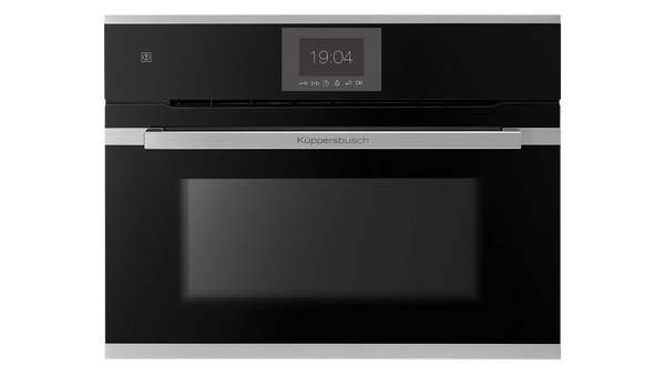 Kueppersbusch Compact-Pyrolyse-BO, Schwarz, Glasblende, ohne Designkit, TFT-Display, Touchcontrol, 14+8 Fkt.