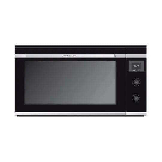 Kueppersbusch Maxi-Backofen, 90cm, Schwarz, Glasblende, ohne Designkit, Drehknebel, 8+1 Fkt., 1 VAZ, 1TAZ, 1 Backstein