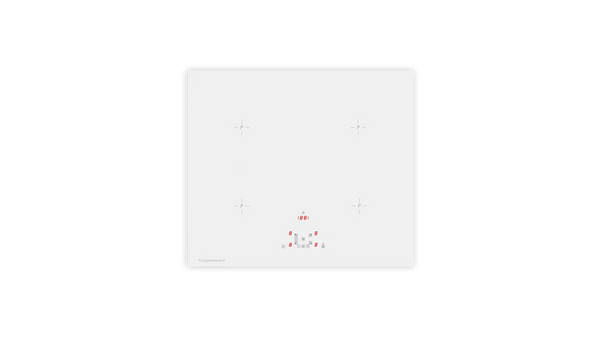 Kueppersbusch Kochfeld, 60 cm, Weiß, 4 Induktionzonen, 1 Flexzone, selectControl, 1 Sonderfkt., Rahmenlos