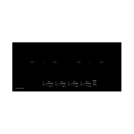 Kueppersbusch Panorama cooktop, 90 cm, 4 induction zones, 2 flex zones, glideControl+, 3 special functions.