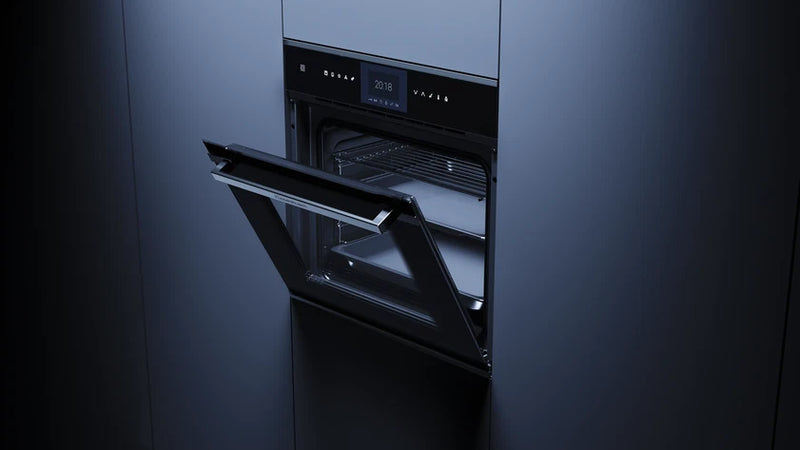 Kueppersbusch Backofen, Schwarz, Glasblende, ohne Designkit, TFT-Display, Touchcontrol, 14+8 Fkt., 1 TAZ