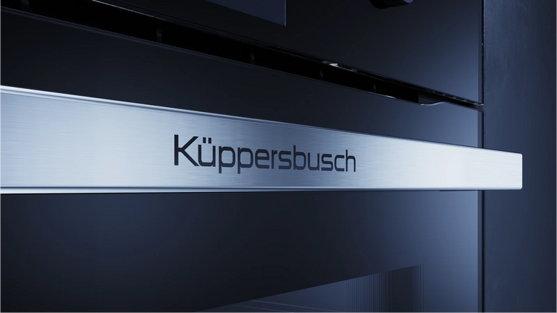 Kueppersbusch Pyrolyse-BO, Schwarz, Glasblende, ohne Designkit, TFT-Display, Drehknebel, 10 Fkt.