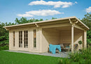 Fjordholz Gartenhaus Modell Jacob 44 C mit Seitendach