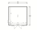 Fjordholz Gartenhaus Modell Q-BIC 44 A