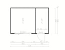 Fjordholz Gartenhaus Modell Q-BIC Alu 44 I