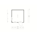 Fjordholz Gartenhaus Modell Q-BIC Modern 44 A
