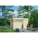 Fjordholz Gartenhaus Modell Q-BIC Modern 44 C