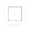 Fjordholz Gartenhaus Modell Q-BIC Modern 44 D
