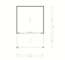Fjordholz Gartenhaus Modell Q-BIC Alu 70 A + VD