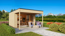 Fjordholz Gartenhaus Modell Q-BIC Alu 70 A + VD