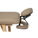 Table de massage Soleni ROOTS SPA en bois et PU, avec appui-tête réglable