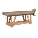 Table de massage Soleni ROOTS SPA en bois et PU, avec appui-tête réglable