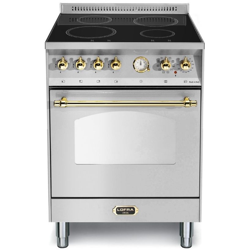 LOFRA - DOLCEVITA INDUCTION - SINGLE OVEN 60cm - RS 66 MFT/ 4I - Stainless Steel Brass Finish 