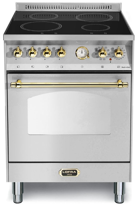 LOFRA - DOLCEVITA INDUCTION - SINGLE OVEN 60cm - RS 66 MFT/ 4I - Stainless Steel Brass Finish 