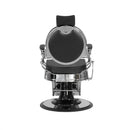 Soleni BUZZ SILVER - Barber Chair, Operator Chair, Hairdresser's Chair, Hairdressing Chair, Black