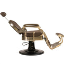Soleni BUZZ BRONZE - Barber Chair, Operator Chair, Hairdresser's Chair, Hairdressing Chair, Dark Brown