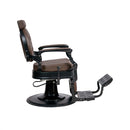 Soleni BUZZ BLACK - Barber Chair, Service Chair, Hairdressing Chair, Hairdressing Chair, Dark Brown