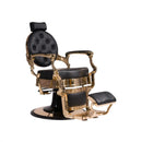 Soleni BUZZ GOLD - Barber Chair, Operator Chair, Hairdresser's Chair, Hairdressing Chair, Black