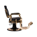 Soleni BUZZ GOLD - Barber Chair, Operator Chair, Hairdresser's Chair, Hairdressing Chair, Black